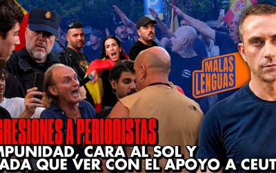 AGRESIONES A PERIODISTAS, ultras cantando el cara al sol y poca relación con Ceuta